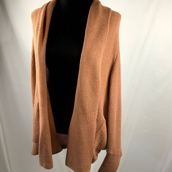 Wishlist (VICI Collection) Dolman/Batwing Open Cardigan Sweater Coral Size M/L - Picture 3 of 14